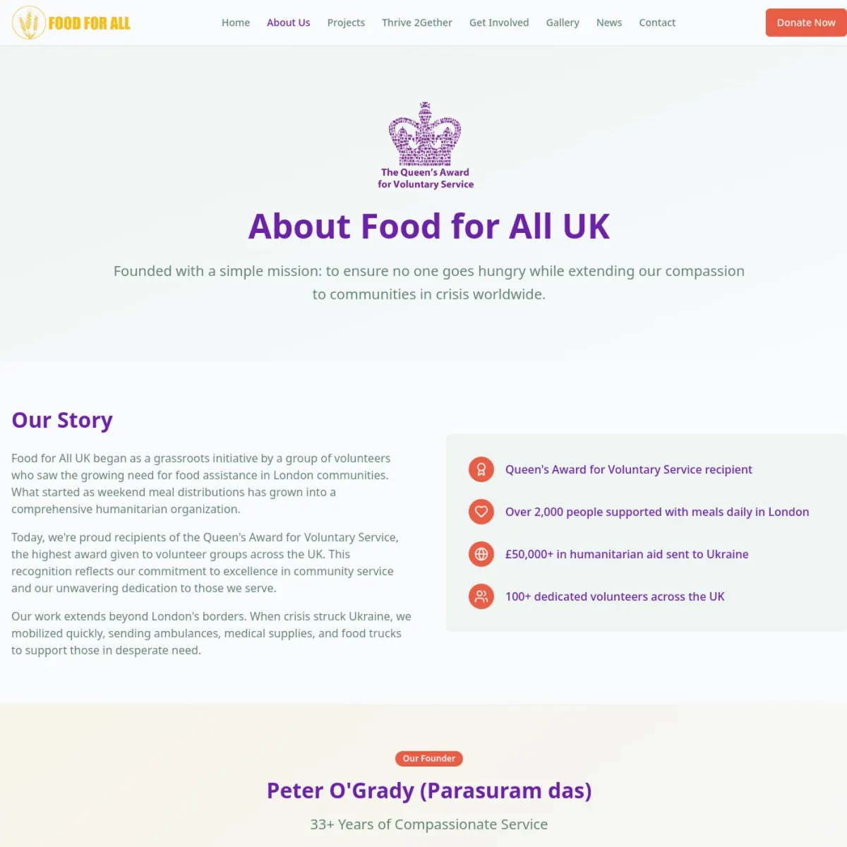 Food For All website